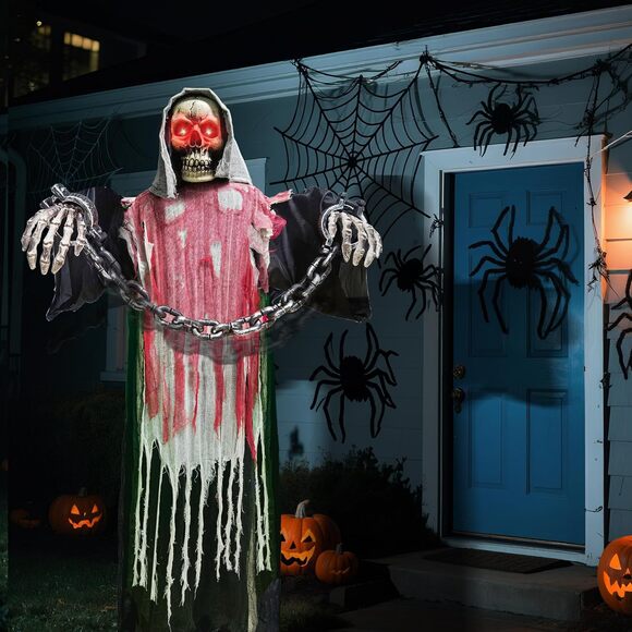 6Ft Halloween Animatronics Outdoor Animated Halloween Decorations Outdoor - Picture 3 of 9